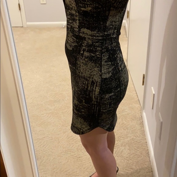 Tobi Bianca Cosmic Dust Black & Gold BodyCon Mini Dress - Picture 3 of 8